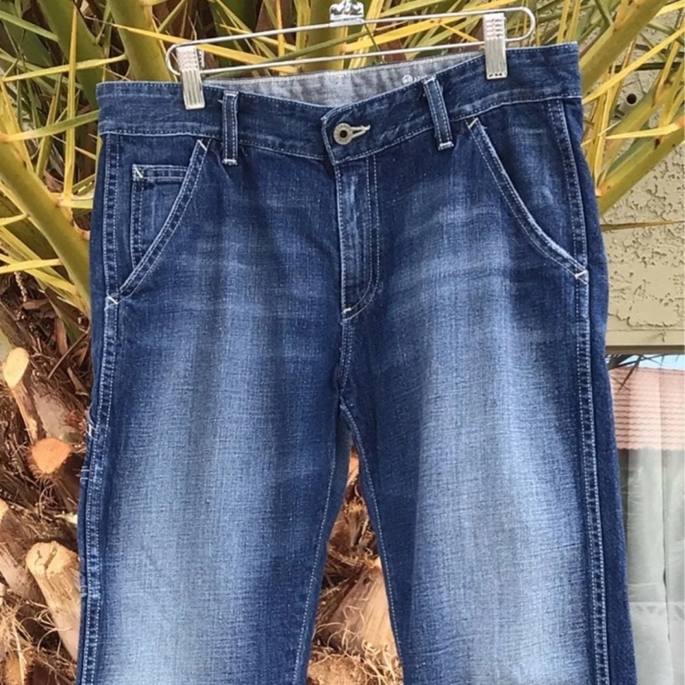 Ag Adriano Goldschmeid Carpenter Cropped Straight Leg Jeans